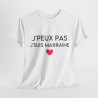 Tee shirt Femme J'peux pas jsuis marraine idée cadeau humour amour love coeur