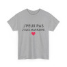 Tee shirt Femme J'peux pas jsuis marraine idée cadeau humour amour love coeur