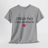Tee shirt Femme J'peux pas jsuis marraine idée cadeau humour amour love coeur