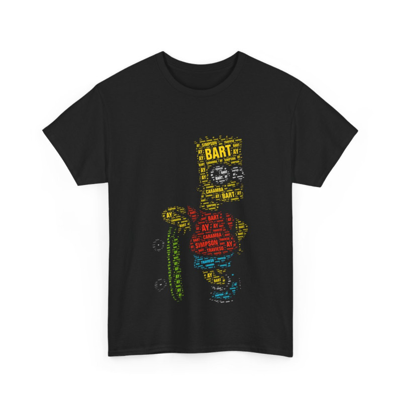 Tee shirt Unisex Bart Simpson écriture