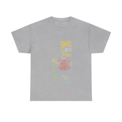 Tee shirt Unisex Bart Simpson écriture