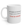 Mug Vive la retraite ! idée cadeau humour drôle amusant retraité