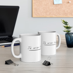 Mug Je m'en fous idée cadeau humour drôle
