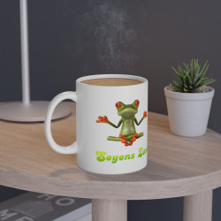 Mug Grenouille Soyons Zen Idée cadeau humour drôle