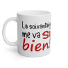 Mug La soixantaine me va si bien idée cadeau humour drôle