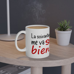 Mug La soixantaine me va si bien idée cadeau humour drôle