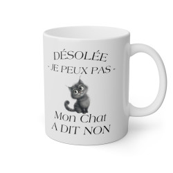 Mug Chat Mon chat a dit non...