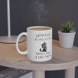Mug Chat Mon chat a dit non idée cadeau humour drôle