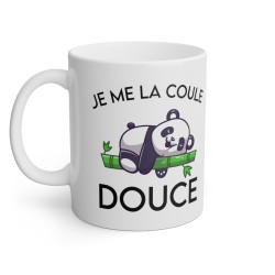 Mug Panda Je me la coule douce idée cadeau humour drôle