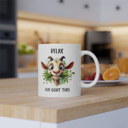 Mug chèvre Relax Ive goat this Idée cadeau humour drôle