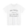 Tee shirt pour homme et femme Sale caractère mais ça va je gère idée cadeau humour drôle amusant