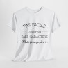 Tee shirt pour homme et femme Sale caractère mais ça va je gère idée cadeau humour drôle amusant