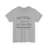Tee shirt pour homme et femme Sale caractère mais ça va je gère idée cadeau humour drôle amusant