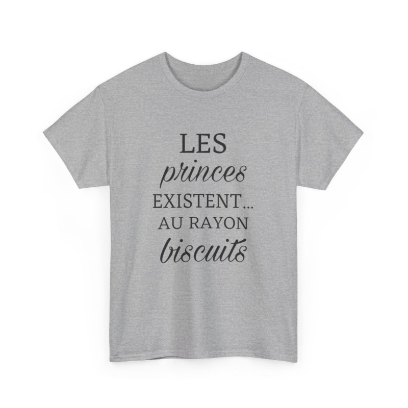 Tee shirt Femme les princes existent au rayon biscuit idée cadeau humour drôle amusant