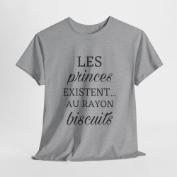 Tee shirt Femme les princes existent au rayon biscuit idée cadeau humour drôle amusant