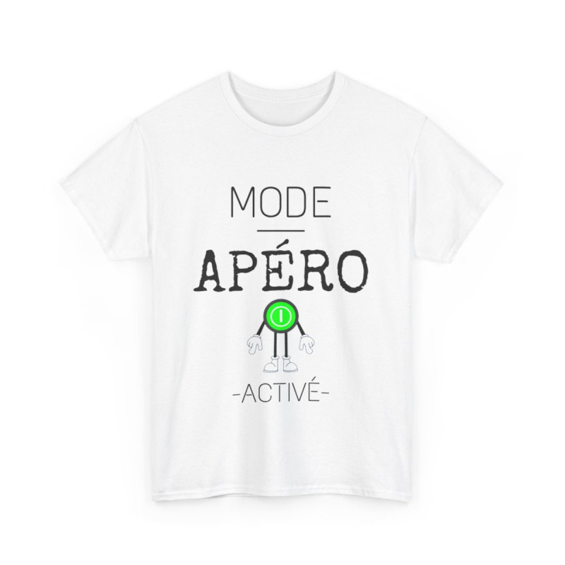 Tee shirt Unisex Mode Apéro activé idée cadeau humour drôle amusant Homme/Femme