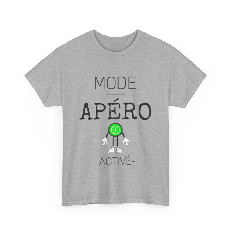 Tee shirt Unisex Mode Apéro activé idée cadeau humour drôle amusant Homme/Femme