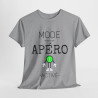 Tee shirt Unisex Mode Apéro activé idée cadeau humour drôle amusant Homme/Femme