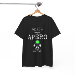 Tee shirt Noir  Unisex Mode Apéro activé idée cadeau humour drôle amusant Homme/Femme