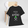 Tee shirt Noir  Unisex Mode Apéro activé idée cadeau humour drôle amusant Homme/Femme