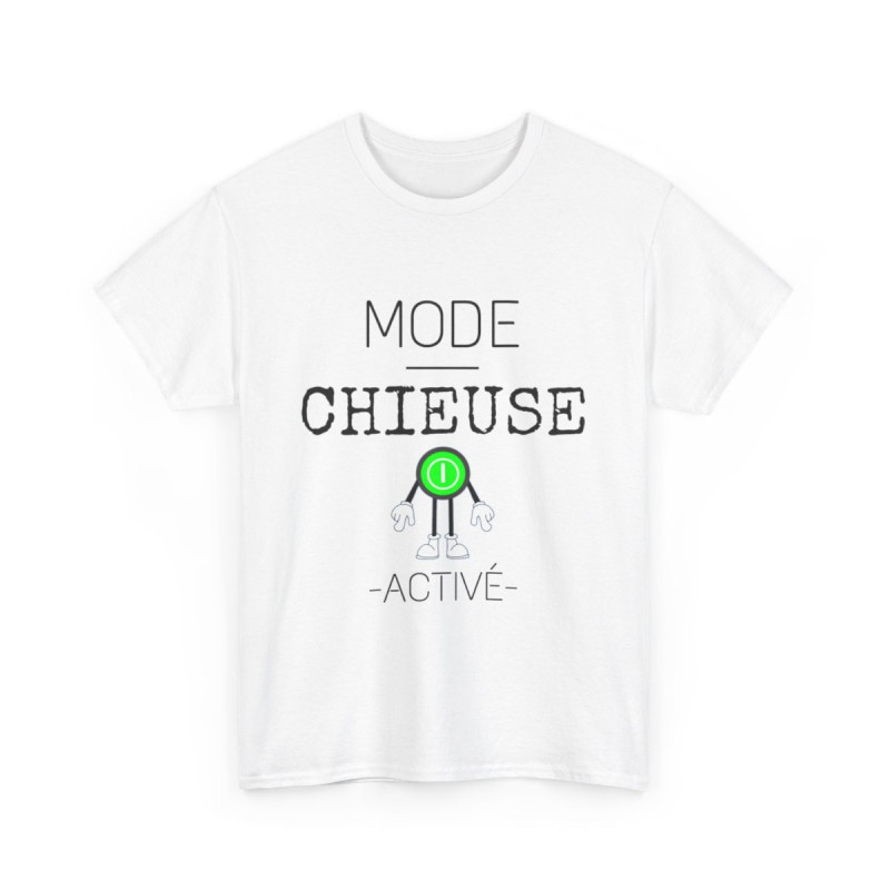 Tee shirt Femme Mode Chieuse activé idée cadeau humour drôle amusant