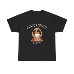 One Luffy Piece Tee shirt noir Signe JuL unisex Homme/Femme