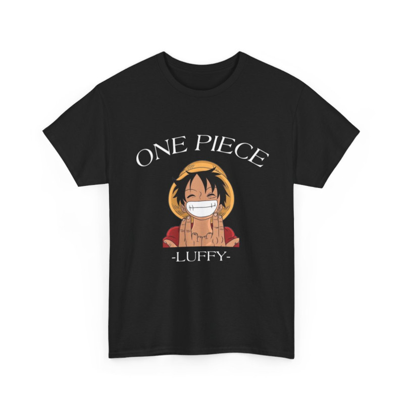 One Luffy Piece Tee shirt noir Signe JuL unisex Homme/Femme