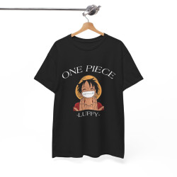 One Luffy Piece Tee shirt noir Signe JuL unisex Homme/Femme