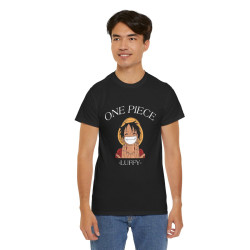 One Luffy Piece Tee shirt noir Signe JuL unisex Homme/Femme