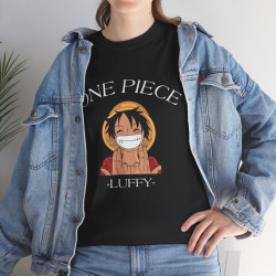 One Luffy Piece Tee shirt noir Signe JuL unisex Homme/Femme