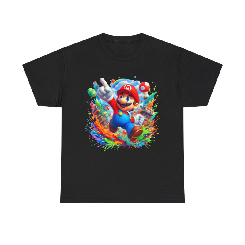 Tee shirt Unisex Mario idée cadeau