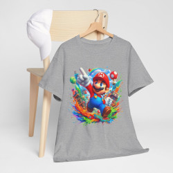 Tee shirt Unisex Mario idée cadeau