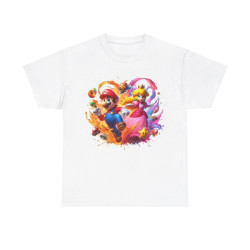 Tee shirt Unisex Mario&Peach Homme/Femme