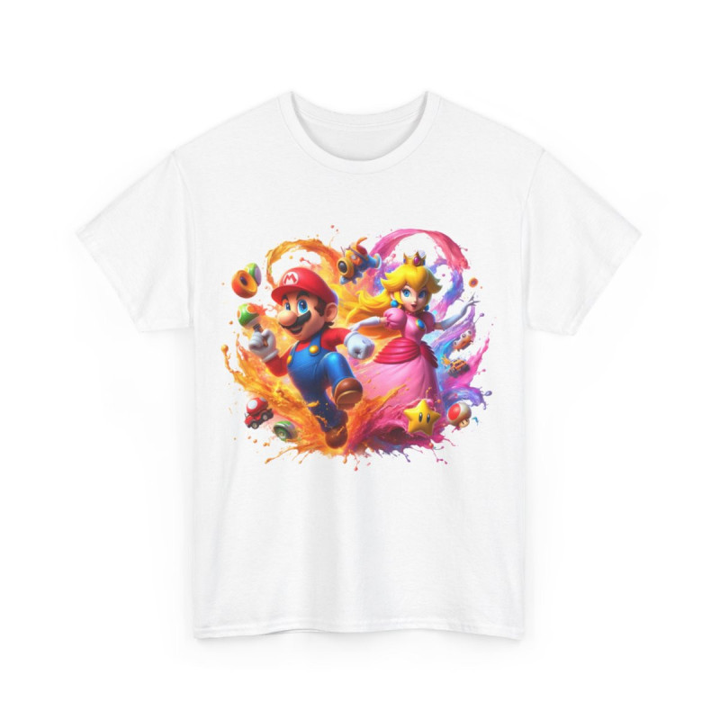 Tee shirt Unisex Mario&Peach Homme/Femme