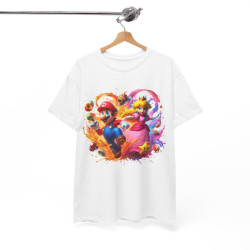 Tee shirt Unisex Mario&Peach Homme/Femme