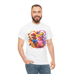 Tee shirt Unisex Mario&Peach Homme/Femme