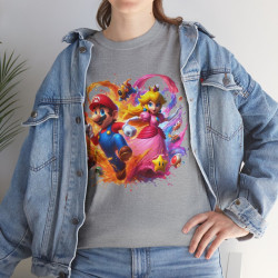 Tee shirt Unisex Mario&Peach Homme/Femme