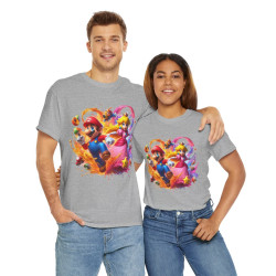 Tee shirt Unisex Mario&Peach Homme/Femme