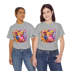 Tee shirt Unisex Mario&Peach Homme/Femme