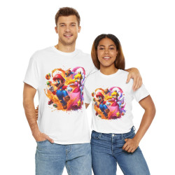 Tee shirt Unisex Mario&Peach Homme/Femme