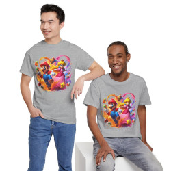 Tee shirt Unisex Mario&Peach Homme/Femme