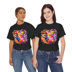 Tee shirt Unisex Mario&Peach Homme/Femme