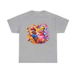 Tee shirt Unisex Mario&Peach Homme/Femme