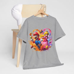 Tee shirt Unisex Mario&Peach Homme/Femme