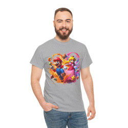 Tee shirt Unisex Mario&Peach Homme/Femme