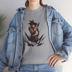 Tee shirt Unisex Black Goku Homme/Femme