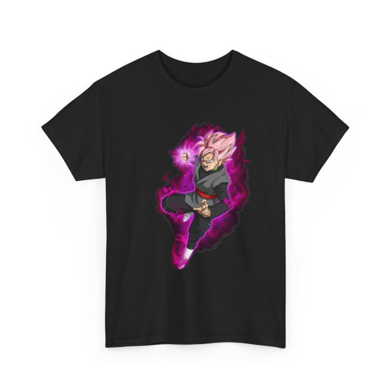 Tee shirt Unisex Black Goku rosé Homme/Femme