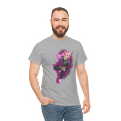 Tee shirt Unisex Black Goku rosé Homme/Femme