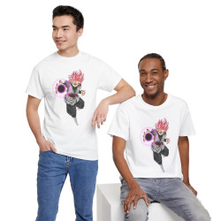 Tee shirt Black Goku rosé Unisex Homme/Femme