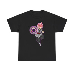 Tee shirt Black Goku rosé Unisex Homme/Femme